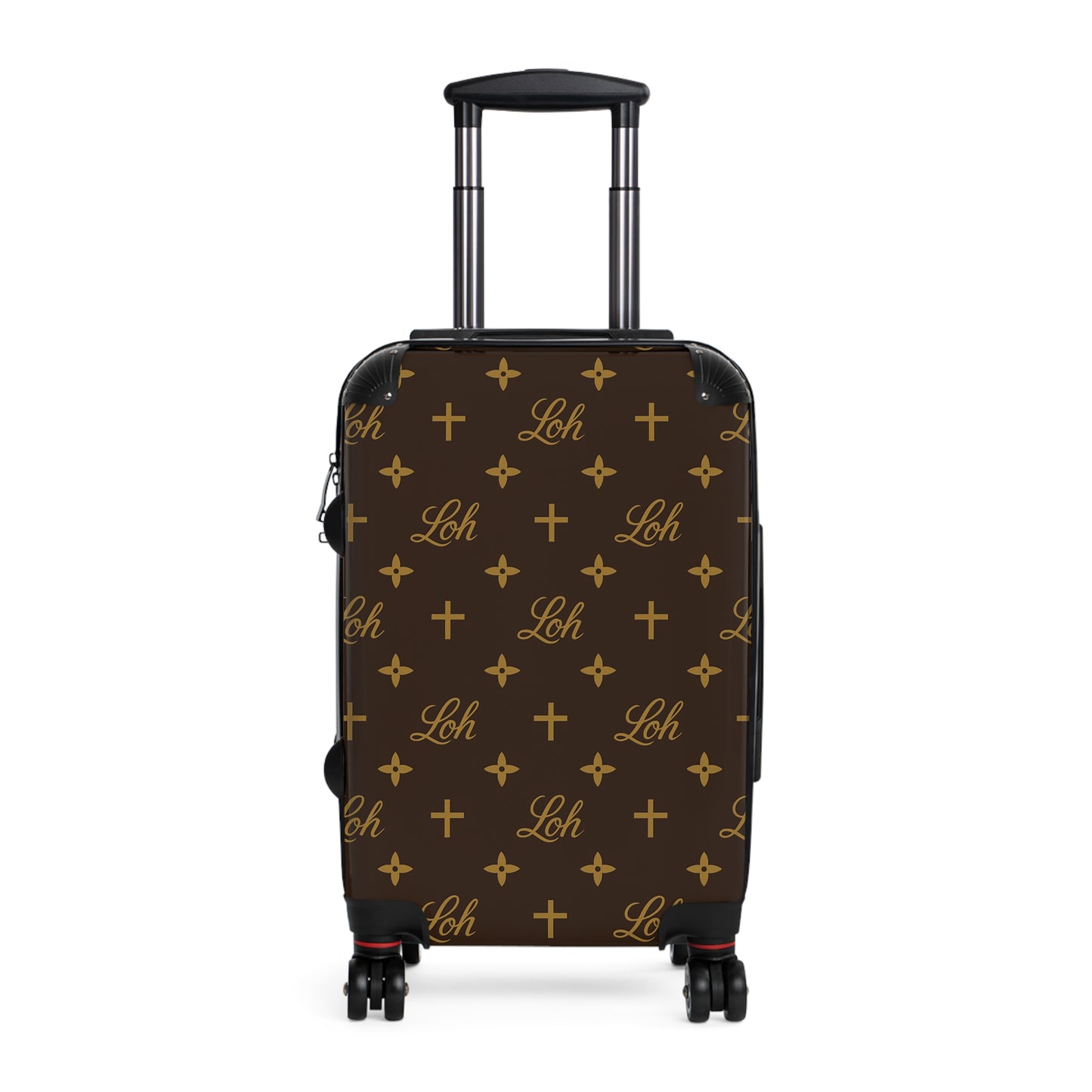 LEAN ON HIM MONOGRAM ROLLING SUITCASE