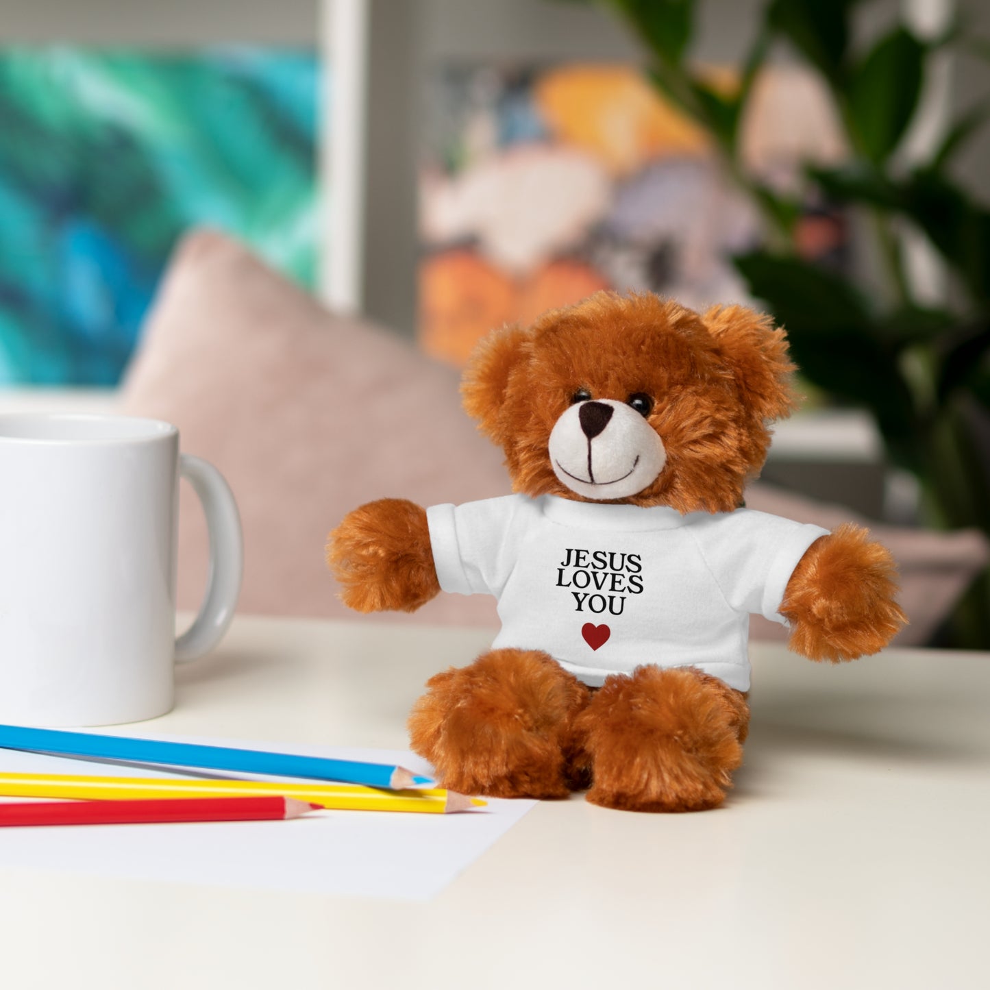 "Jesus Loves You" Stuffed Animals