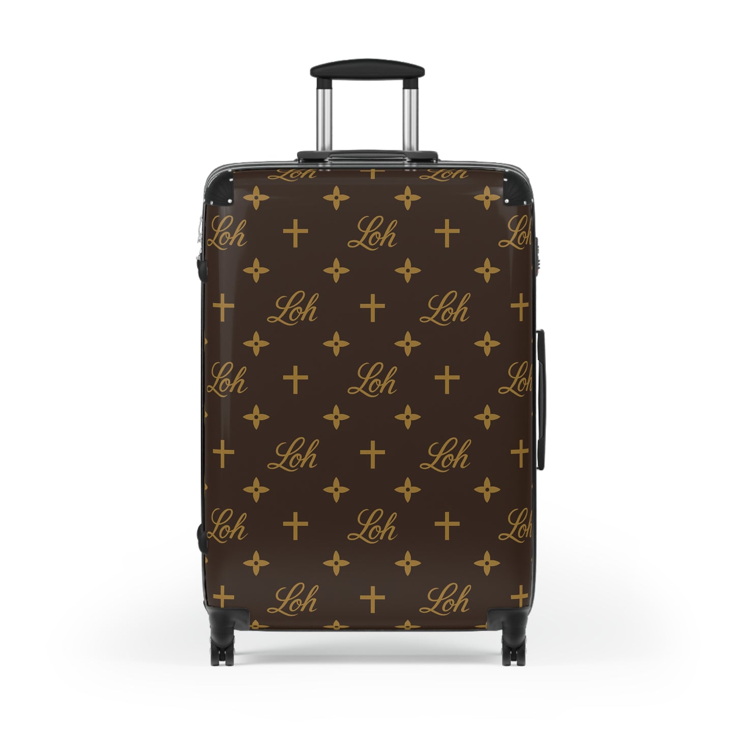 LEAN ON HIM MONOGRAM ROLLING SUITCASE