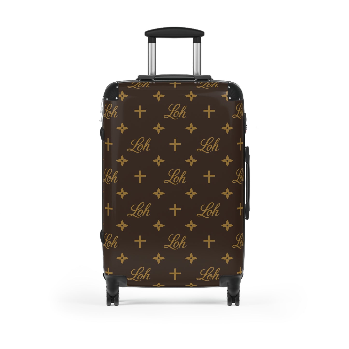 LEAN ON HIM MONOGRAM ROLLING SUITCASE