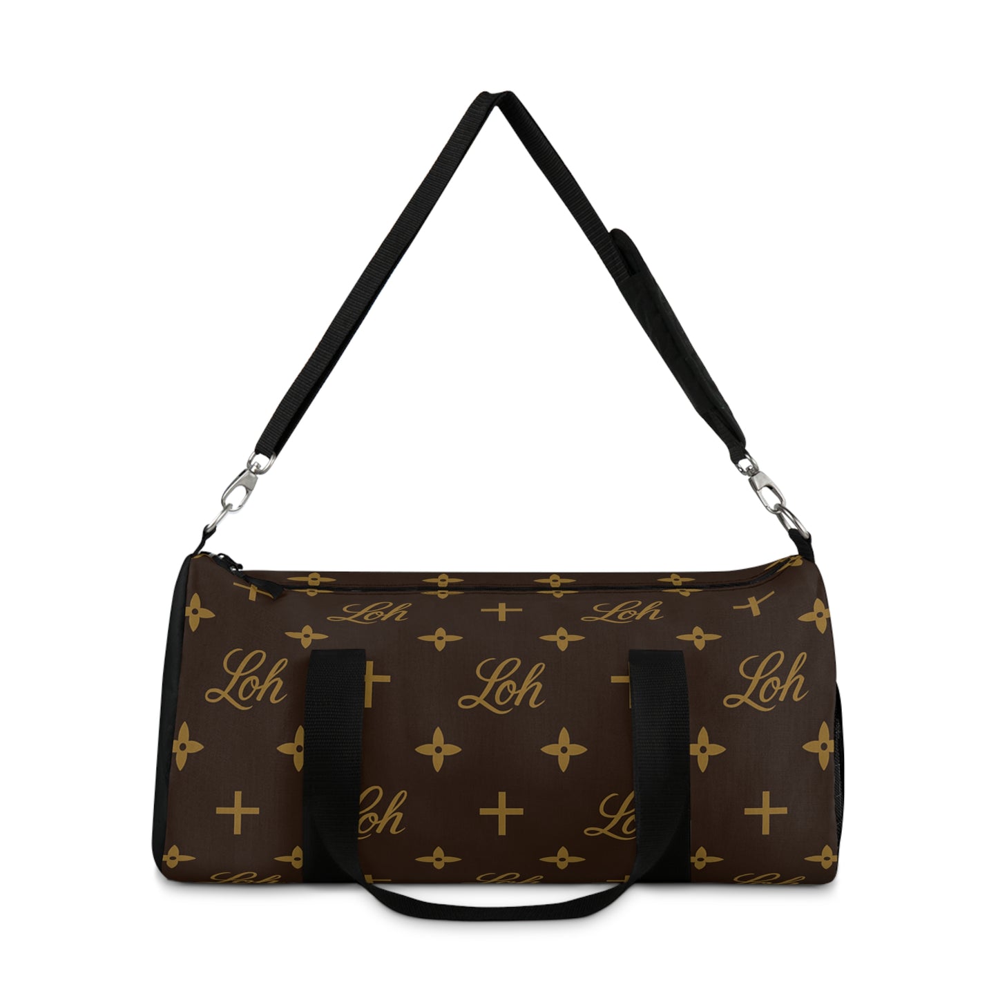 LEAN ON HIM MONOGRAM DUFFEL BAG