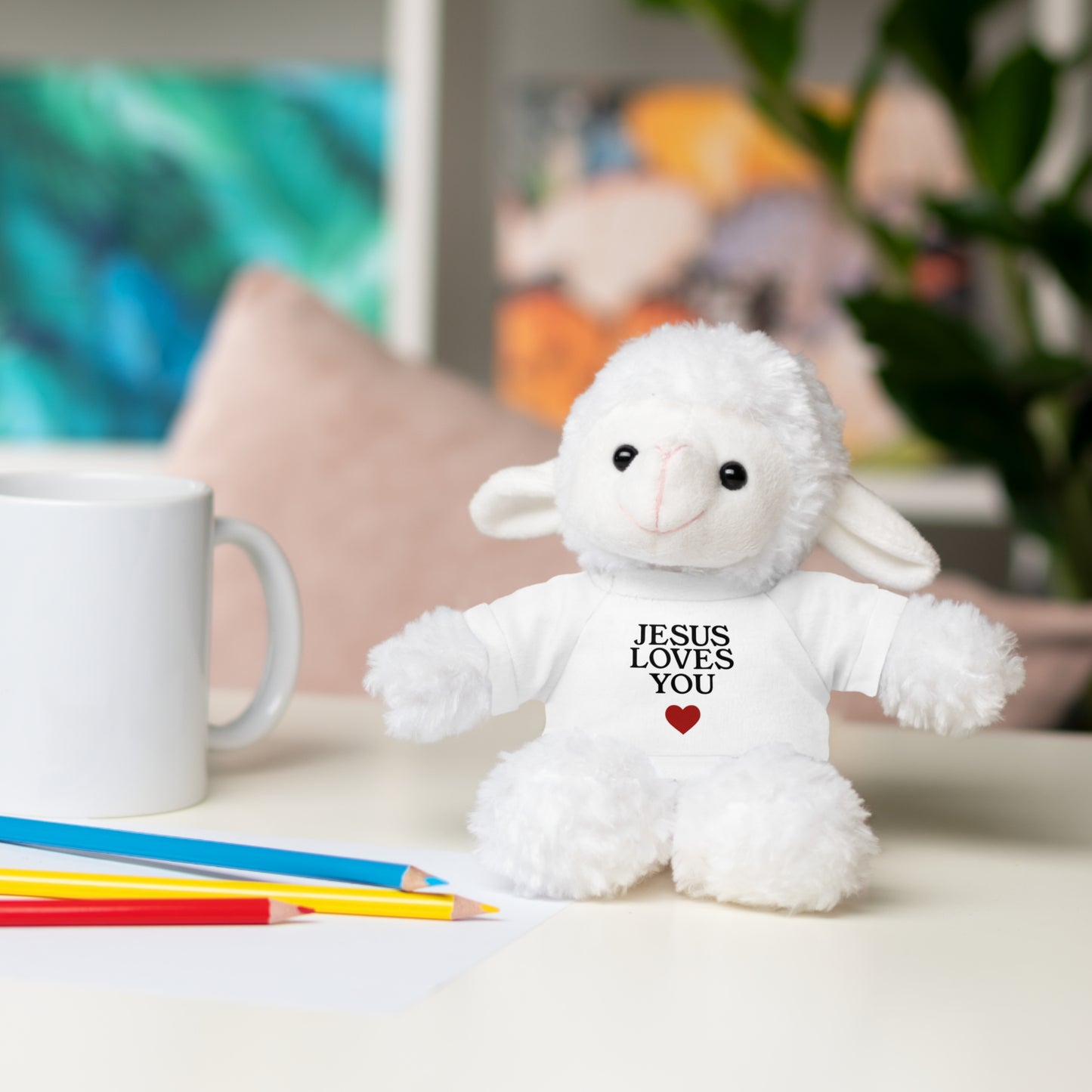 "Jesus Loves You" Stuffed Animals
