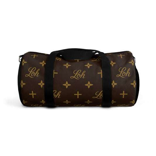 LEAN ON HIM MONOGRAM DUFFEL BAG